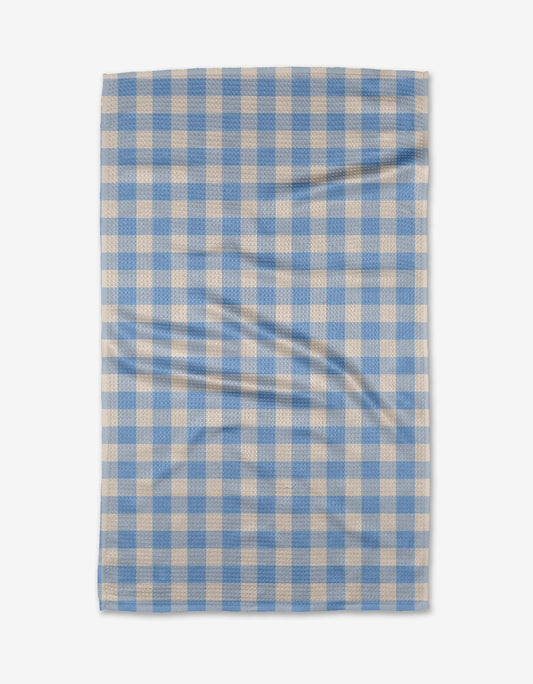 Angelic Sky Gingham Tea Towel