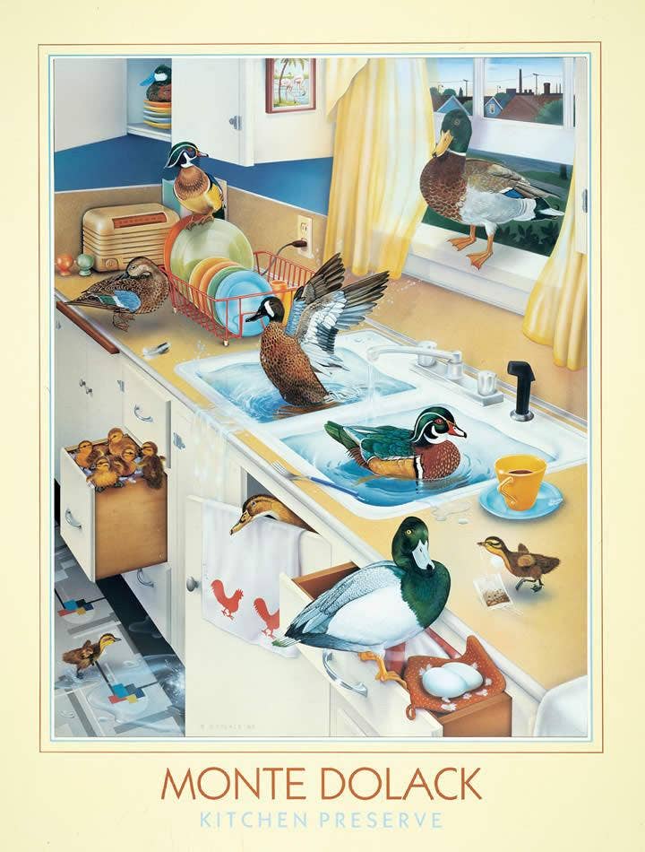 Kitchen Preserve Butter Yellow Border Framed Print