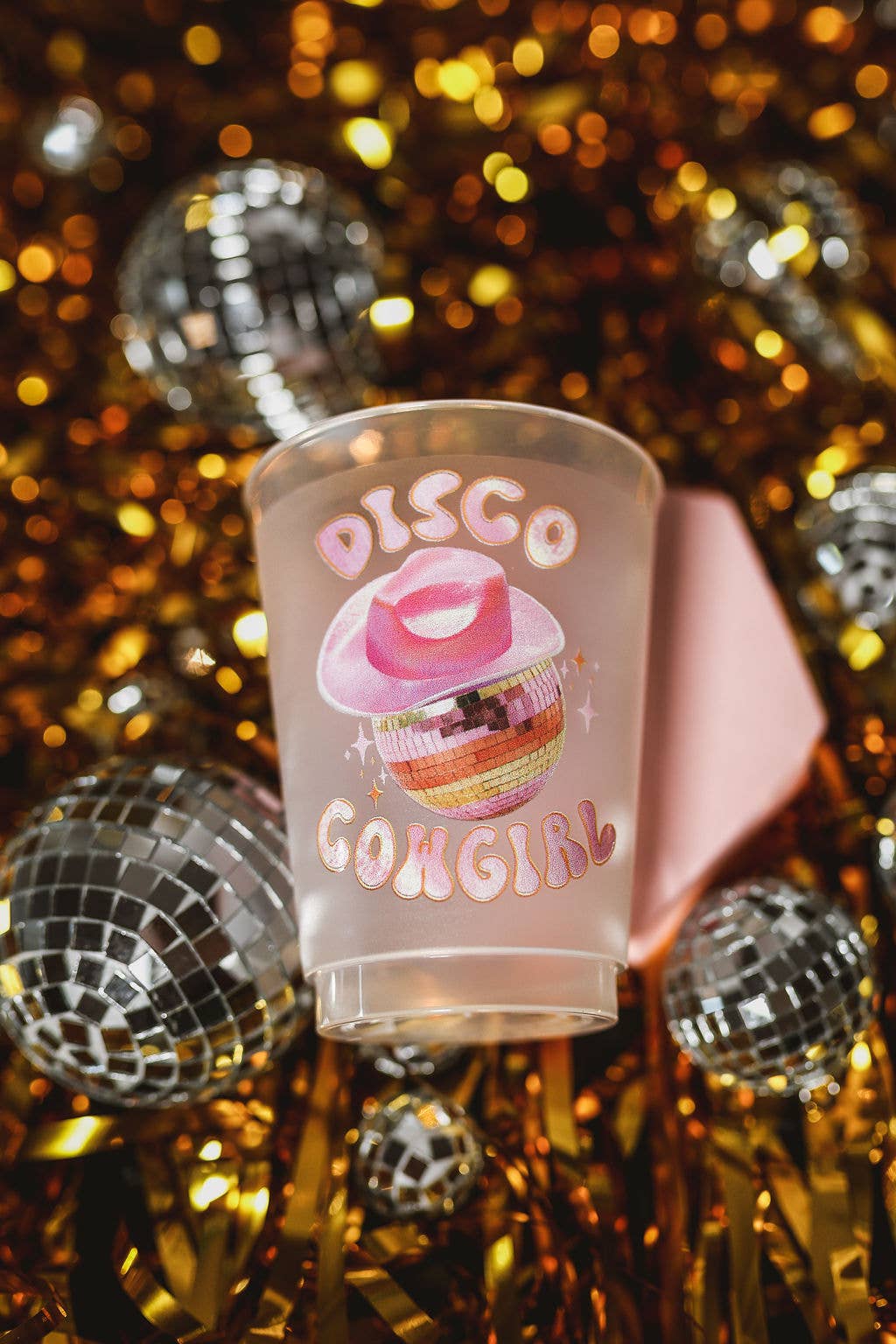 Disco Cowgirl Frosted Cups- Set of 10