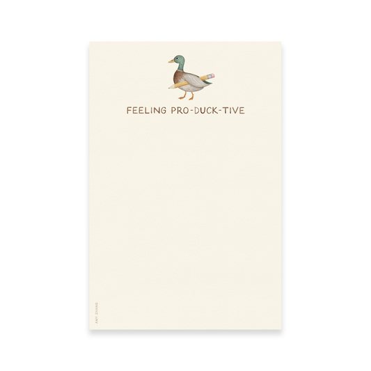 Feeling Pro-duck-tive Notepad