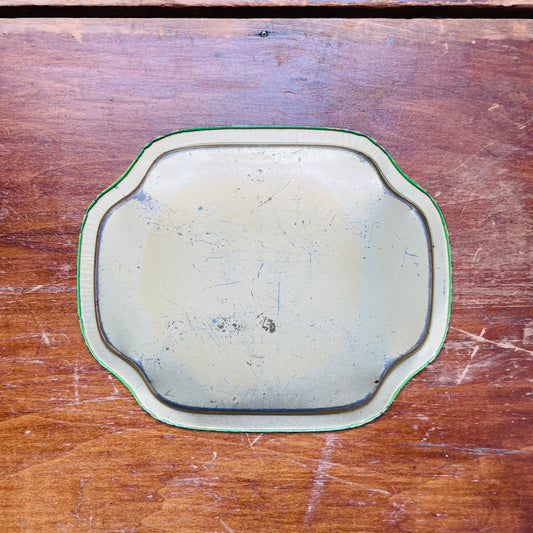 Lemon 1970's Metal Trinket Tray- Vintage