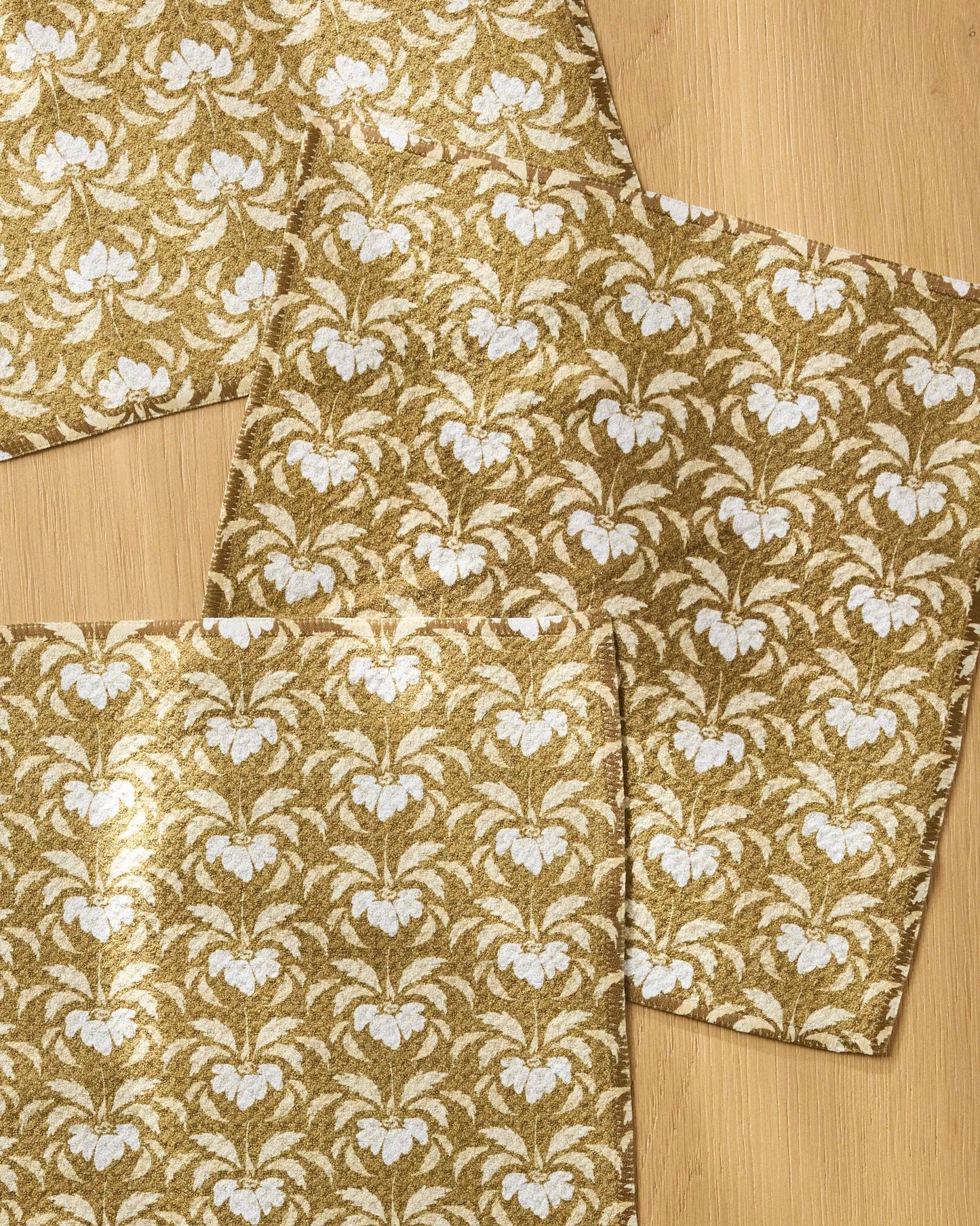 Gilded Bloom Dishcloth Set