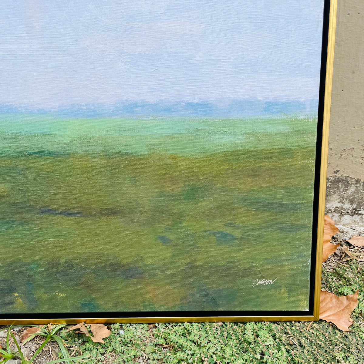 Serene Treeline Framed Canvas