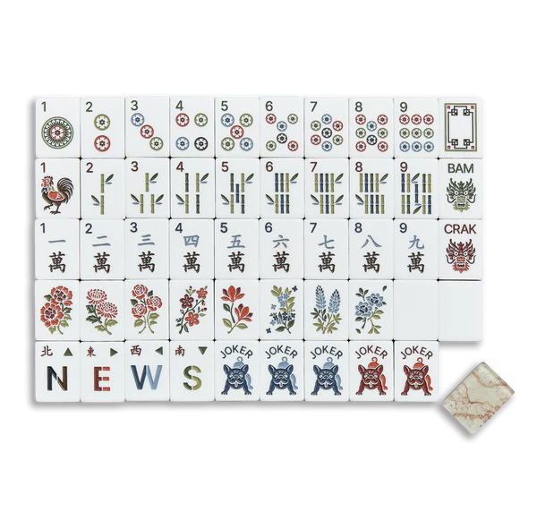 Ash Burl Mahjong Tiles