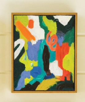 Framed Colorful Abstract Painting