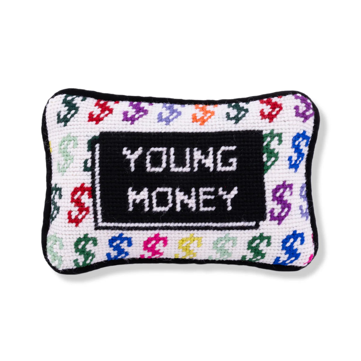 Young Money Mini Needlepoint Pillow