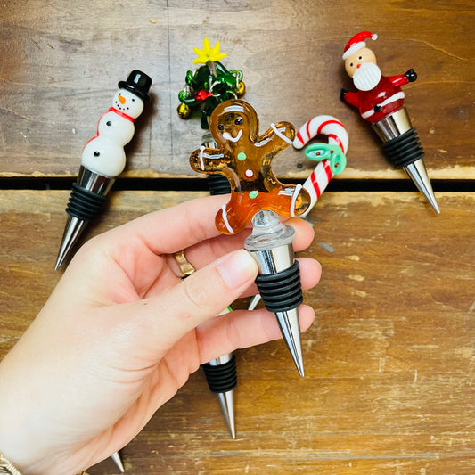 Christmas Icon Wine Stopper