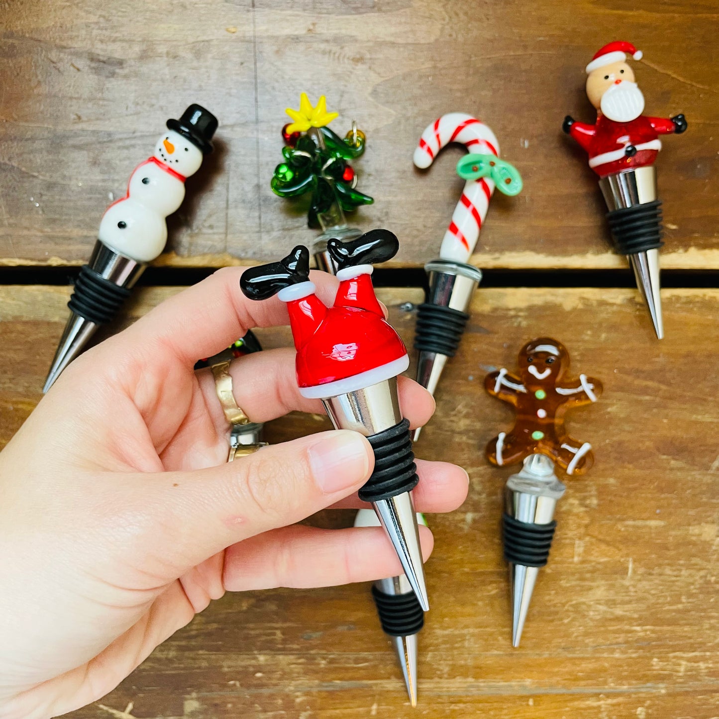 Christmas Icon Wine Stopper