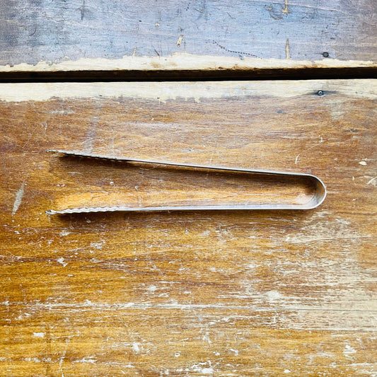 Ice Tongs Serrated Tip-Vintage
