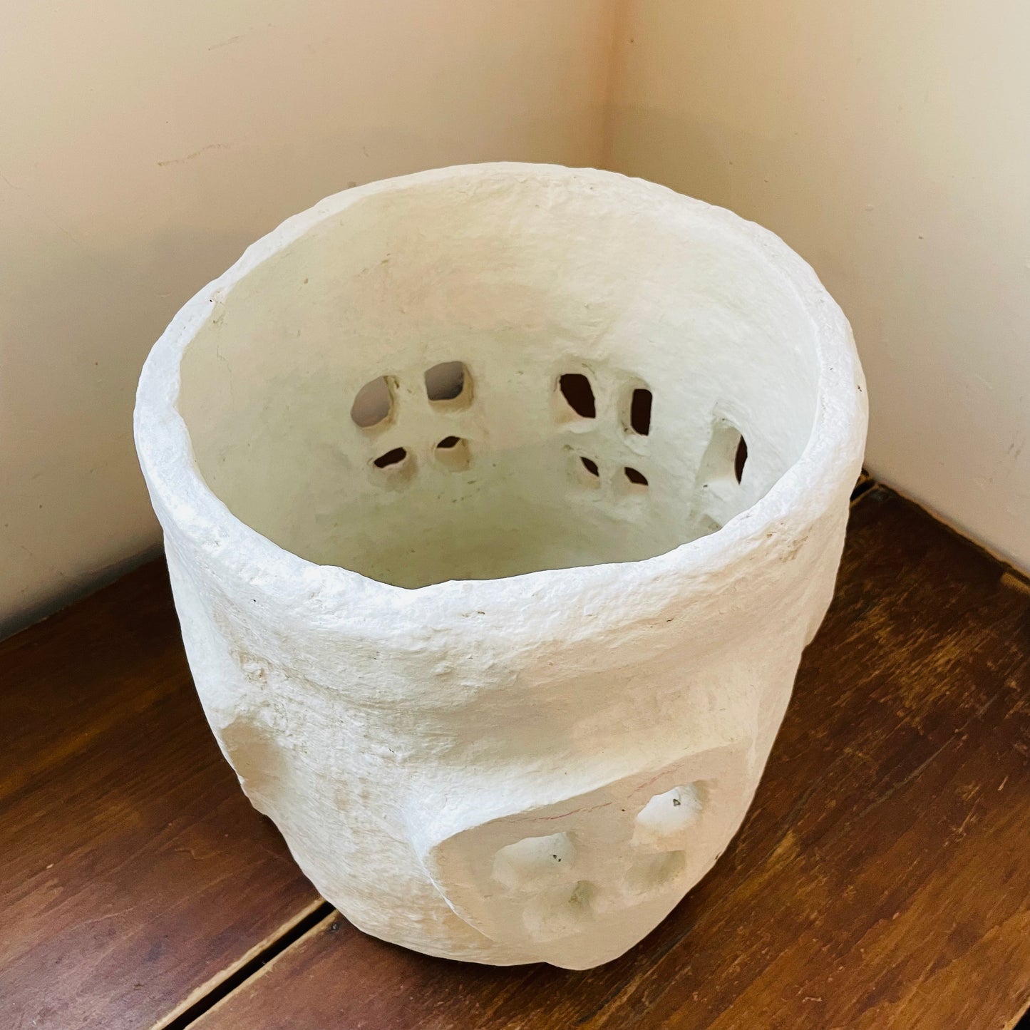 Handmade Paper Mache Pedestal