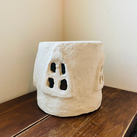 Handmade Paper Mache Pedestal