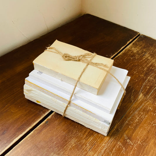 Repurposed Book Stack