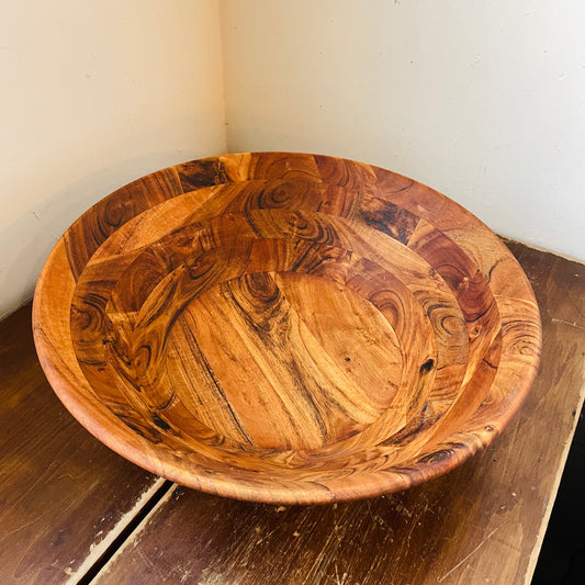 Large Wooden Serving Bowl