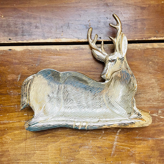 Metallic Deer Dish