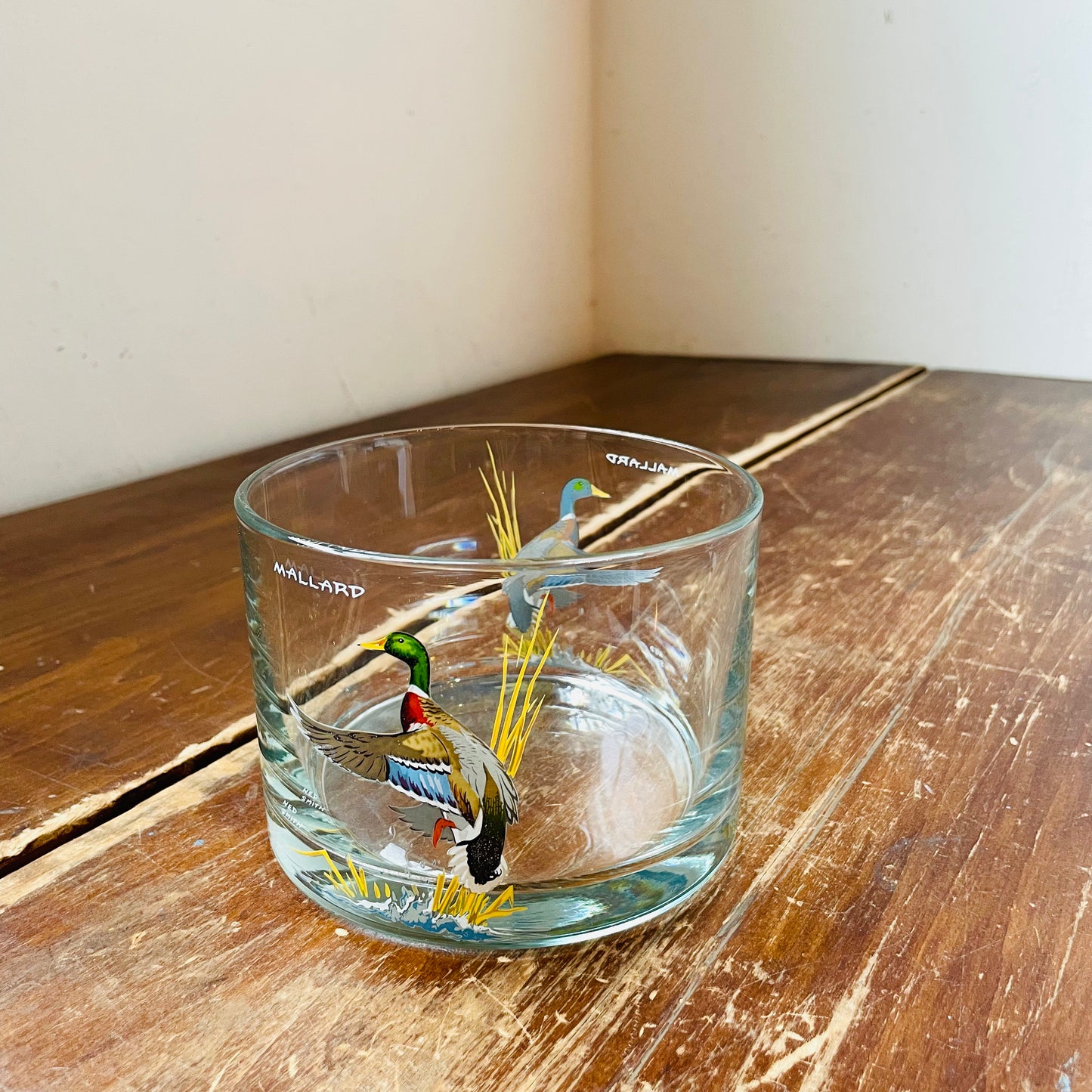 Ned Smith Mallard Clear Vessel- Vintage