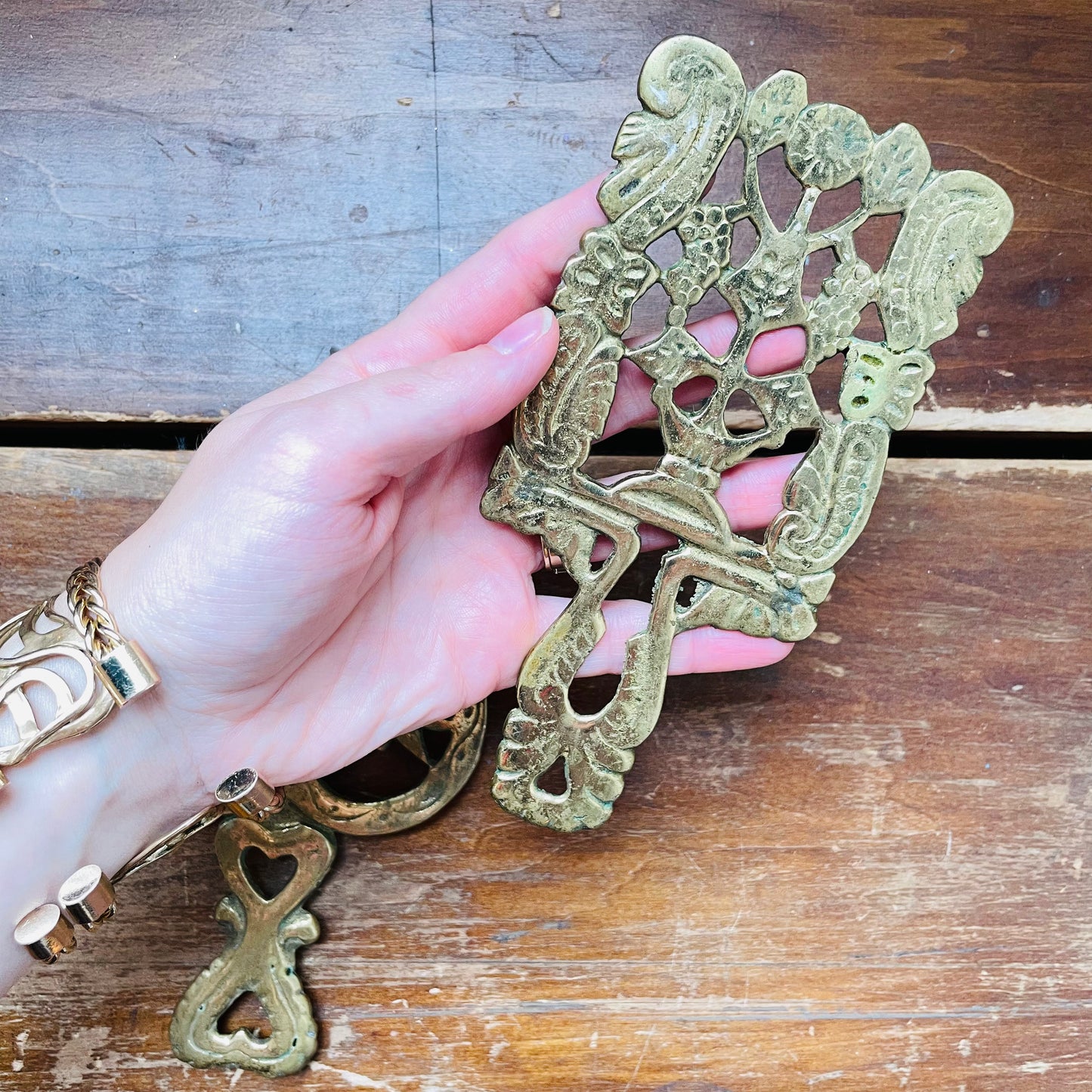 Brass Trivet- Vintage