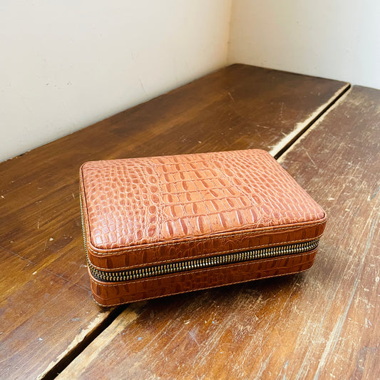 Cain Croco Cigar Travel Case