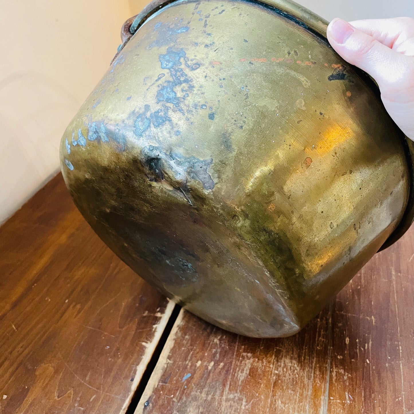Brass Jam Pan with Handle- Antique