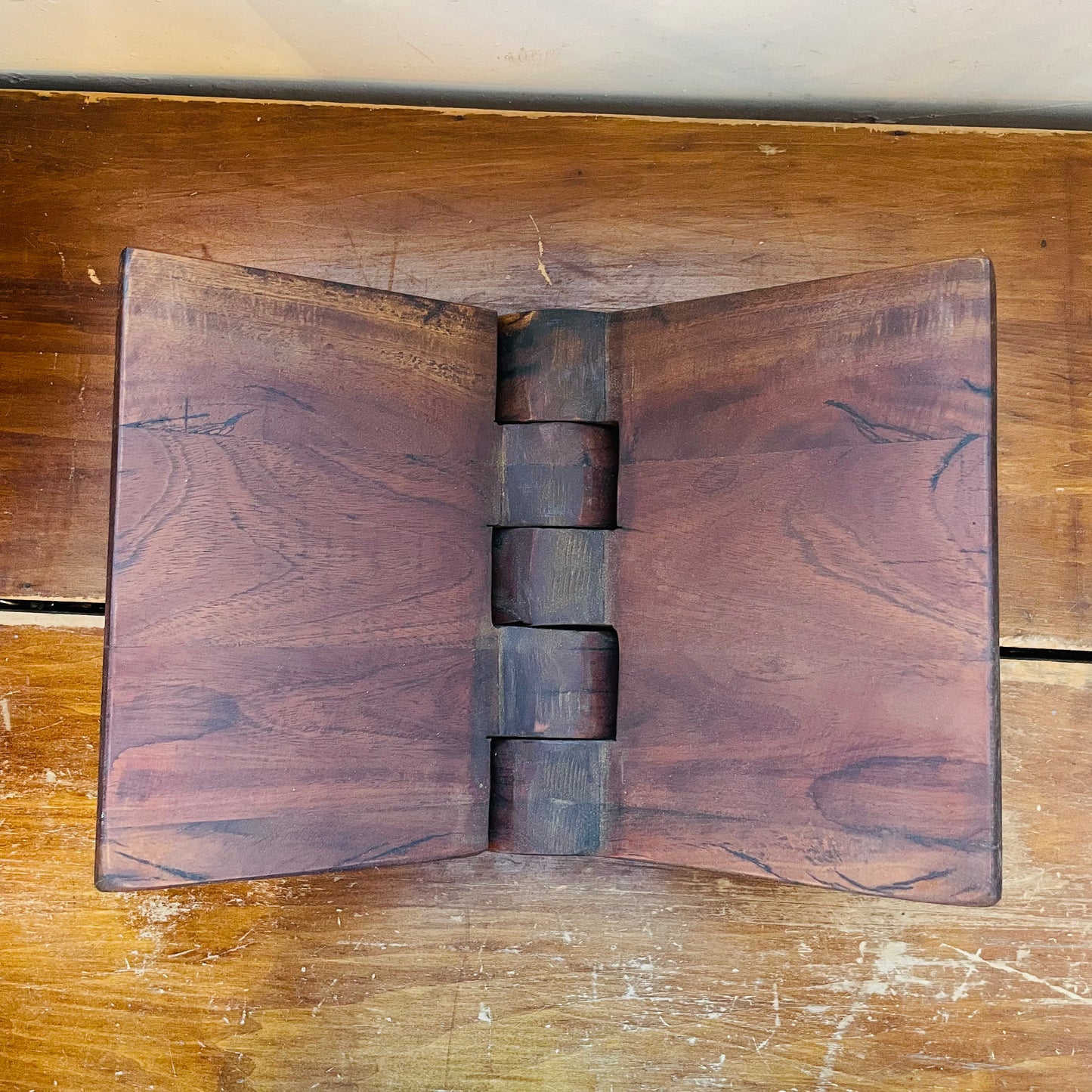 Reclaimed Wood Oversized Folding Book Holder