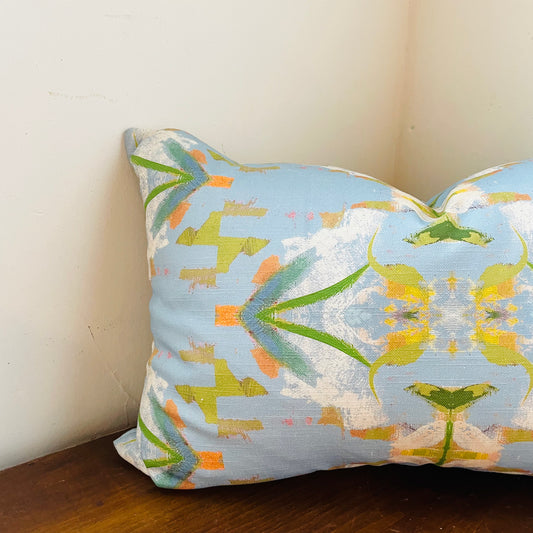 English Garden Blue 14x20 Lumbar Pillow