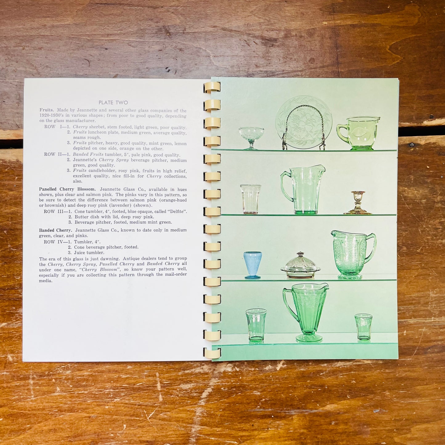 Depression Glass Book- Vintage