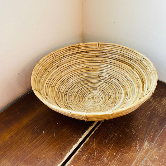 Decorative Bamboo Bowl- Vintage