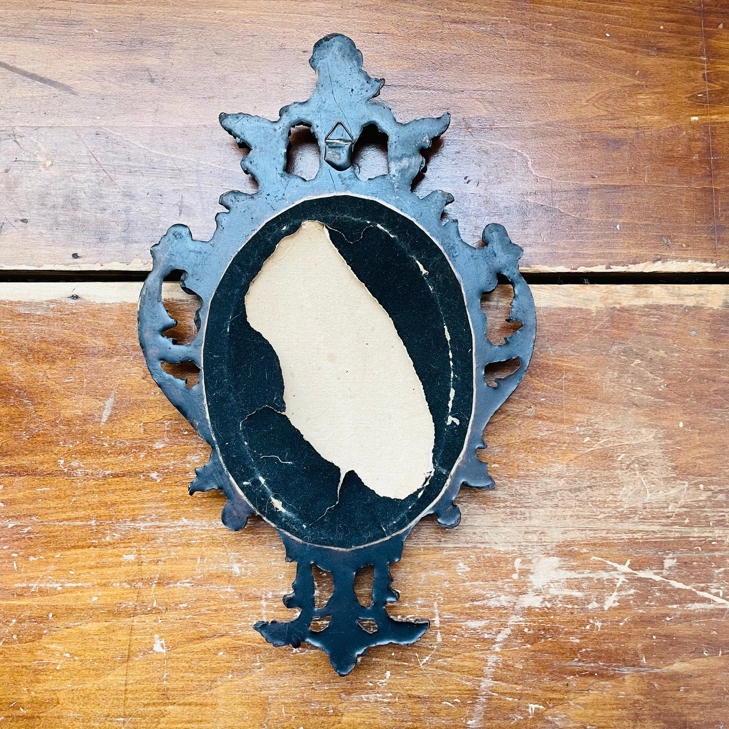 Fabric Print in Ornate Frame-Vintage