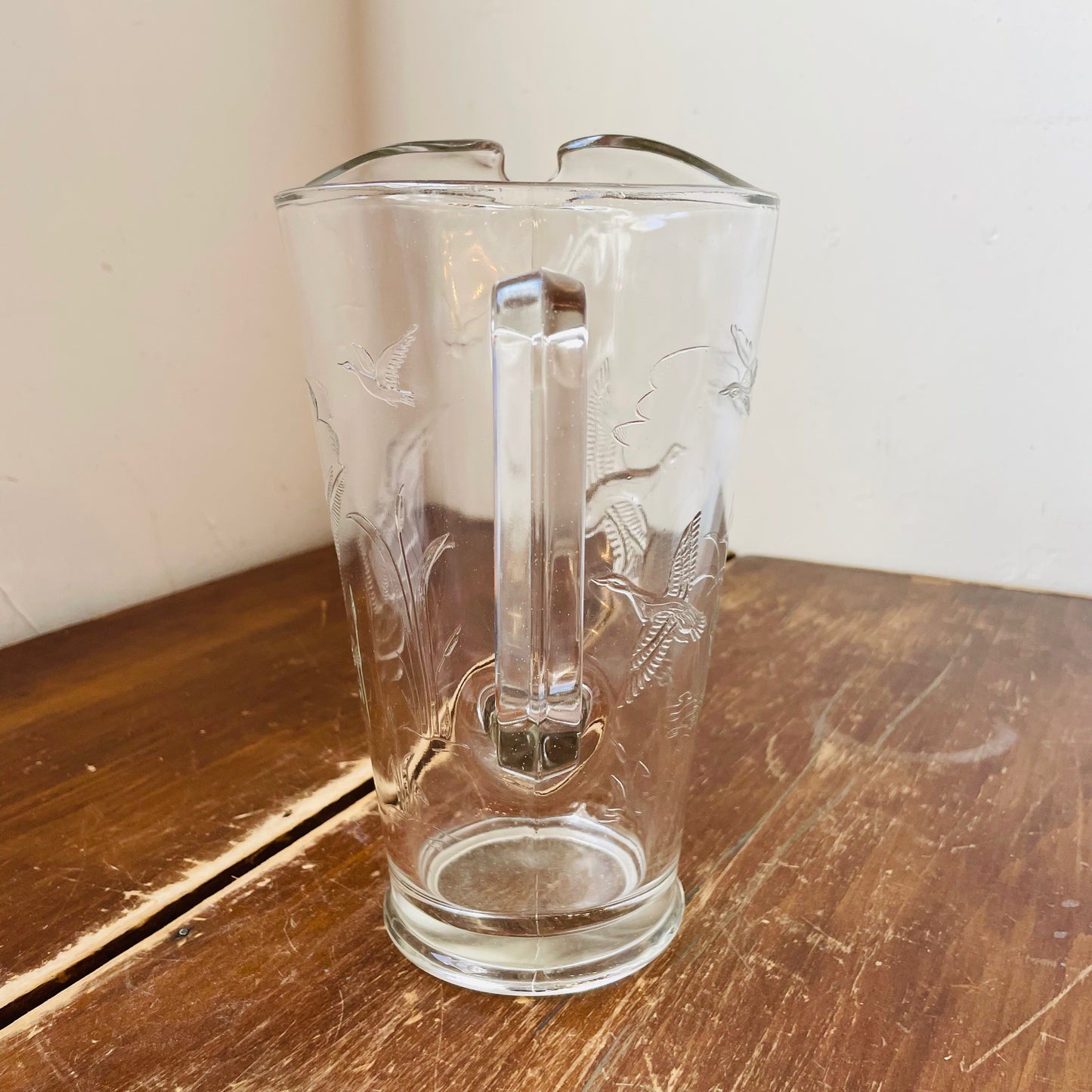Glass Duck Pitcher-Vintage