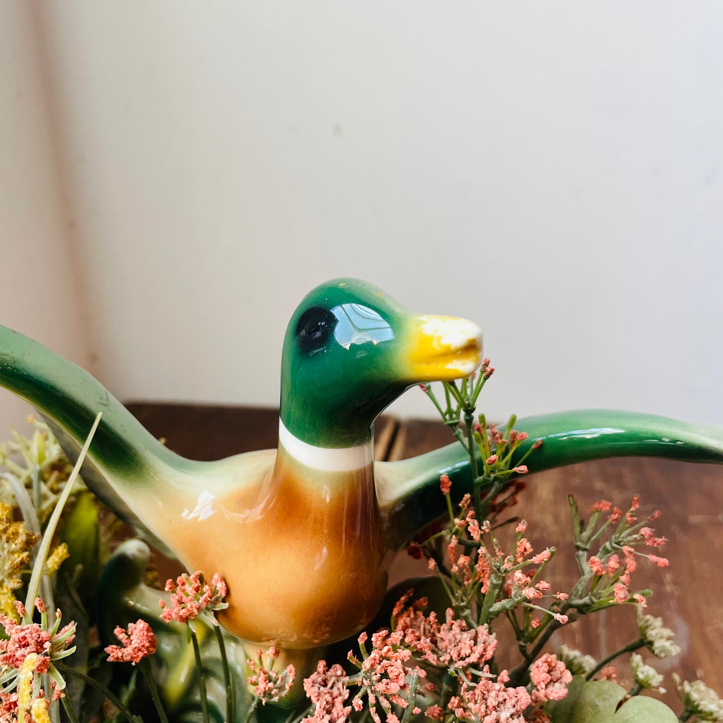 Ceramic Duck Planter Lamp-Vintage