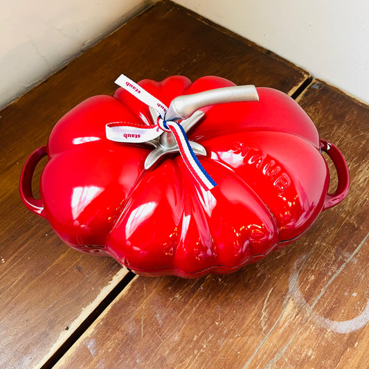 STAUB Cast Iron 3-qt Tomato Cocotte