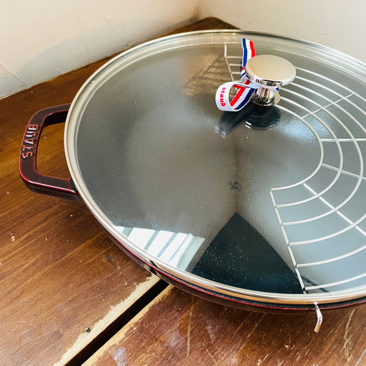 STAUB Cast Iron 4.5-qt Perfect Pan- Grenadine