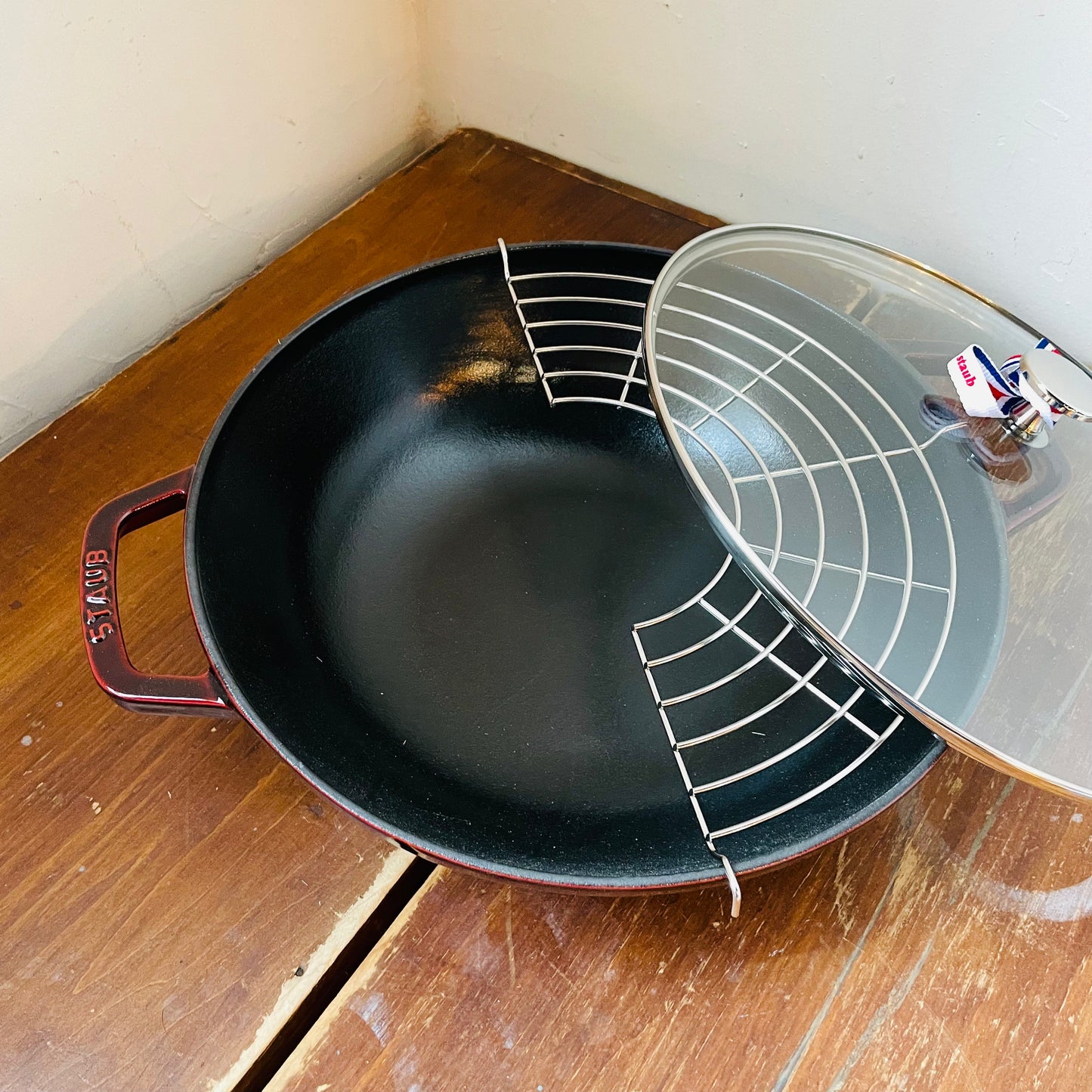 STAUB Cast Iron 4.5-qt Perfect Pan- Grenadine