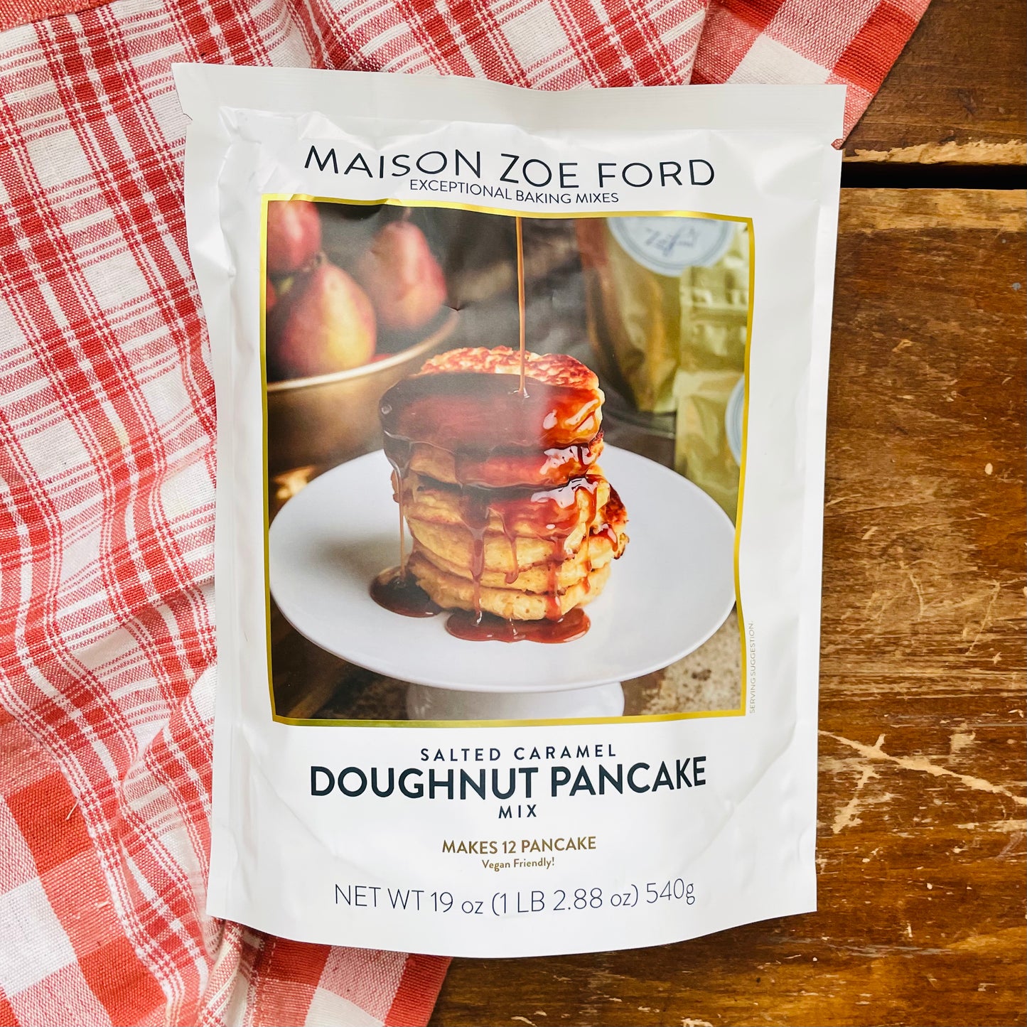 Salted Caramel Doughnut Pancake Mix: Maison Zoe Ford