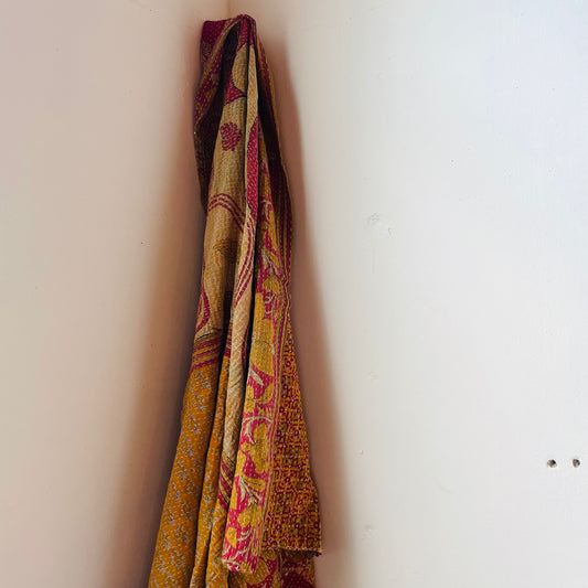 Kantha Stitch Throw- Vintage