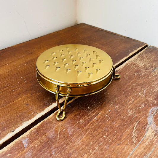 Golden Stainless Steel Footed Cheese Grater