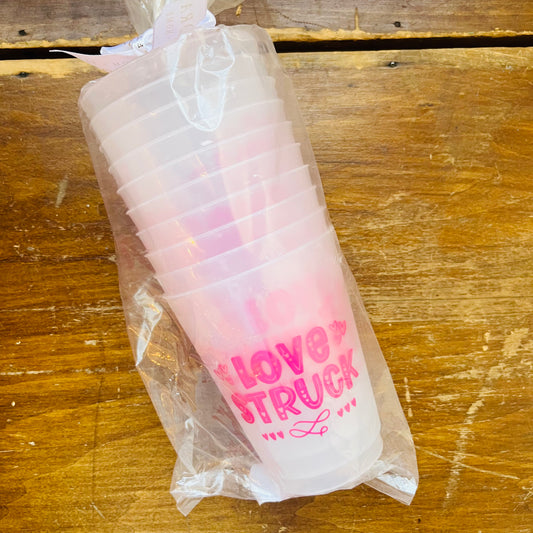 Love Struck- Set of 10 Reusable Cups