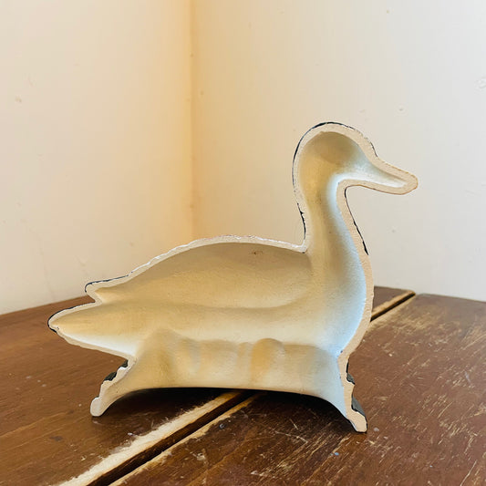 Cast Iron Duck Bookend- Vintage