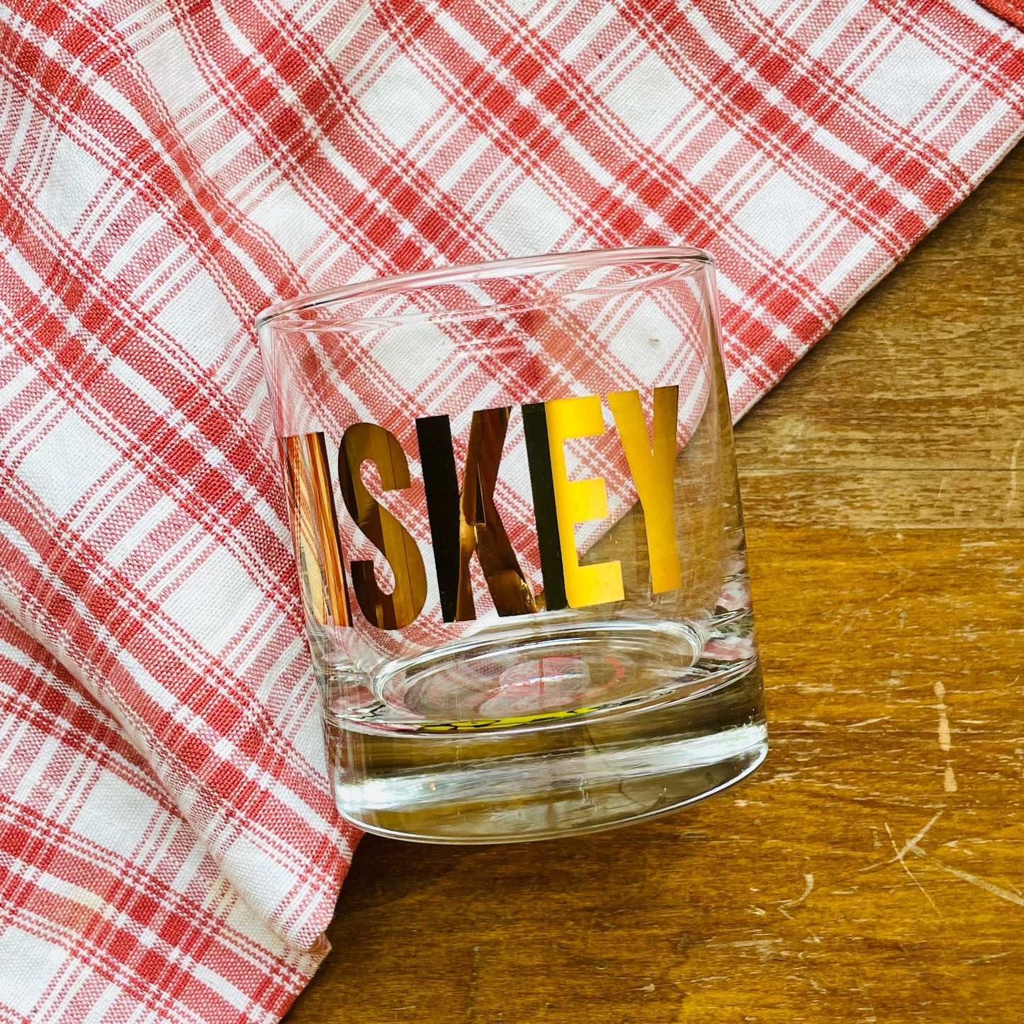 20K Gold Whiskey Rocks Glass