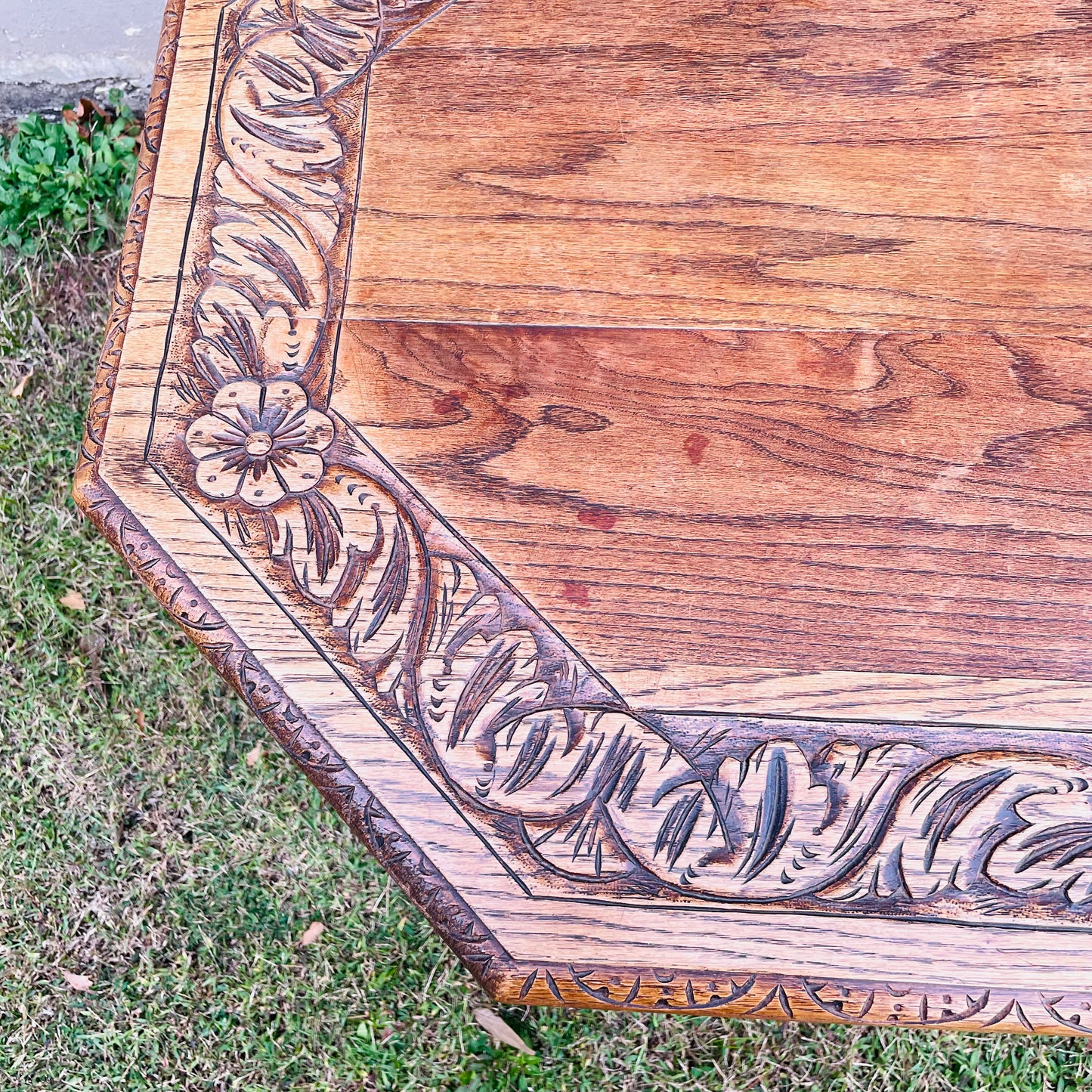 Octagon French Renaissance Revival Table- Antique