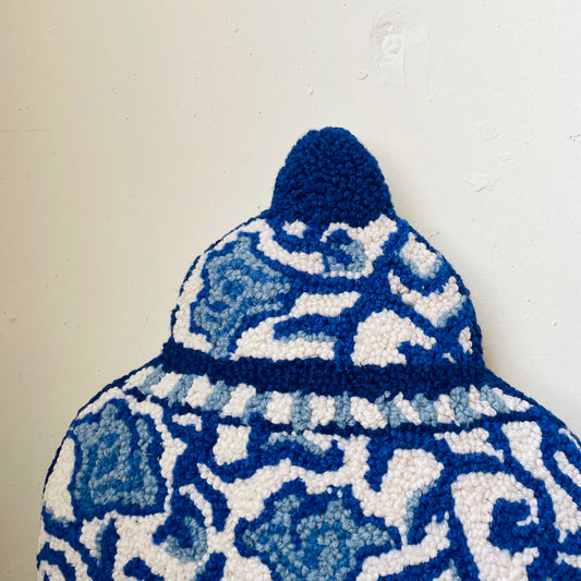 Chinoiserie Vase Shaped Hook Pillow