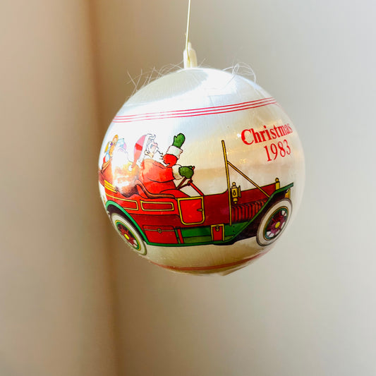 Christmas 1983 Satin Bauble- Vintage