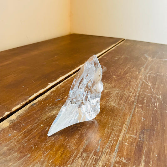 Cut Quartz with Etched Ducks- Vintage