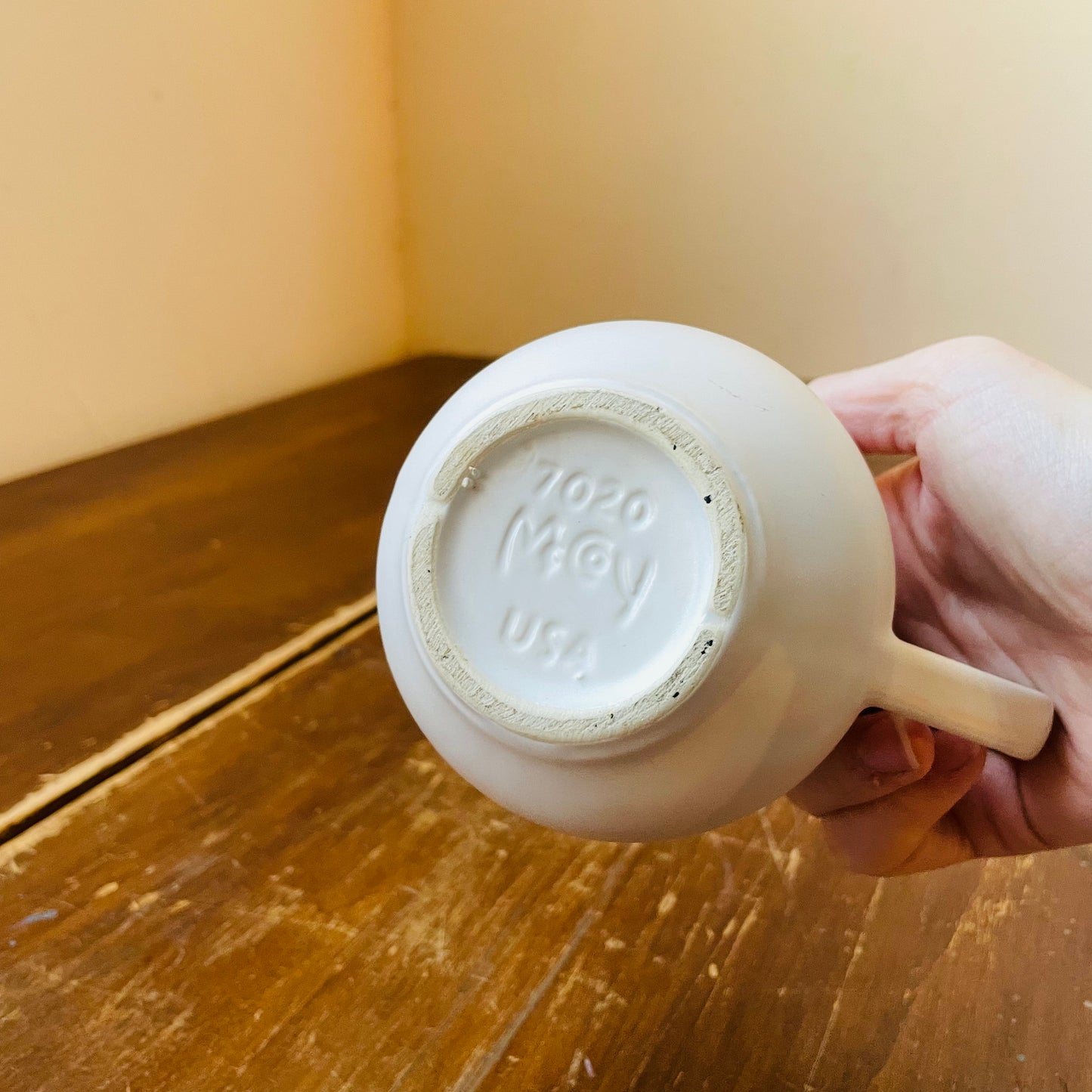 Samll White McCoy Creamer- Vintage