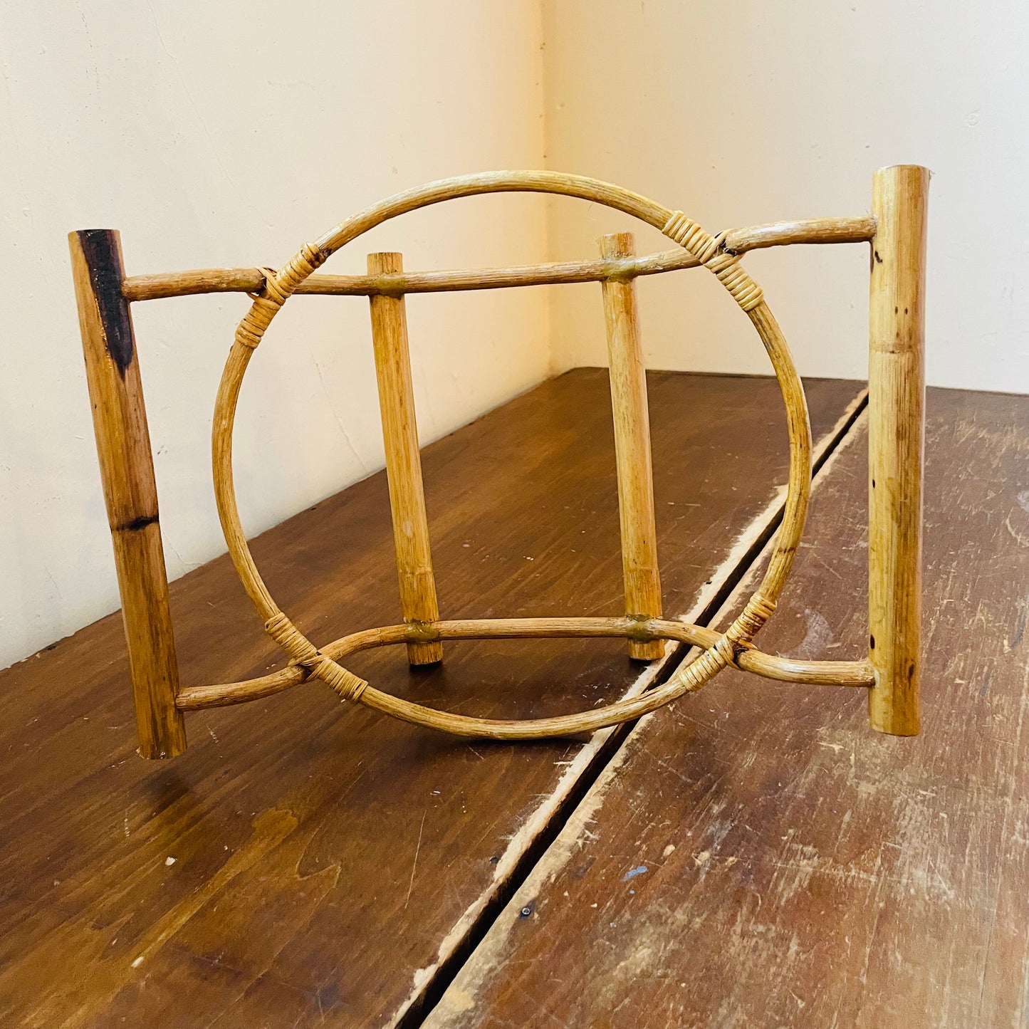 Bamboo Pot/Plant Holder- Vintage