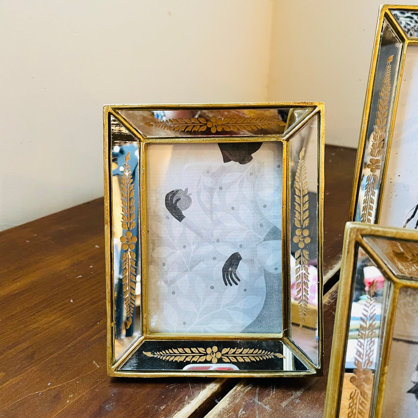 Verona Gold Leaf Mirror Photo Frame