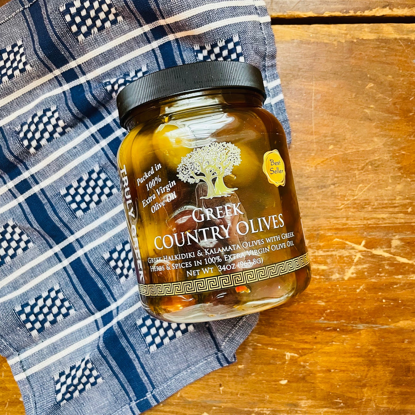 34oz Greek Country Olive Mix