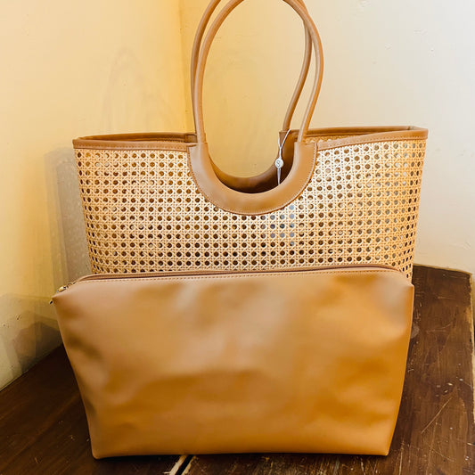 Tan Lyra Tote