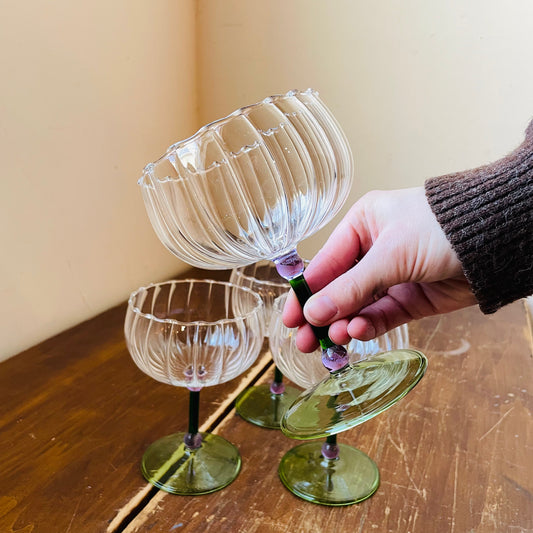 Bloom Coupe Glasses- Set of 4