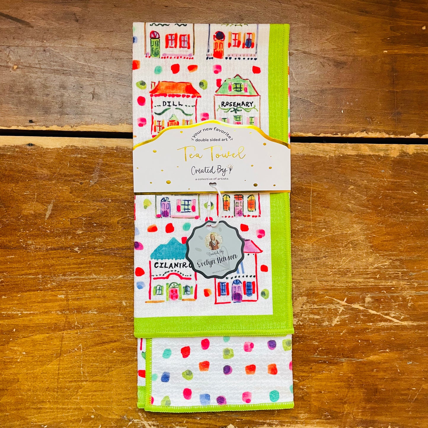 Spice Village Double Sided Tea Towel