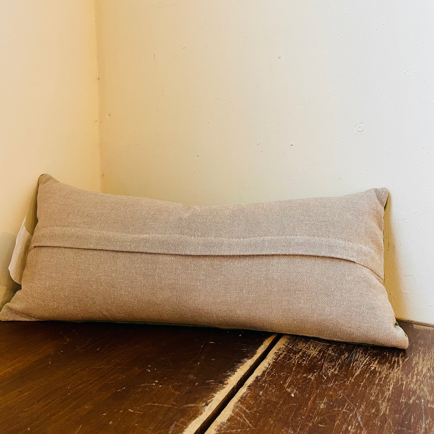 Green Velvet Butterfly Lumbar Pillow